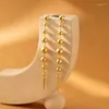 Boucles d'oreilles enveloppe Niche Design Creative Bead Perle Triangulaire Cone Pendeur pour les femmes Bijoux de gland polyvalent à la mode à la mode simple