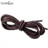 Pièces de chaussures Fashion Round Cired Shoelaces Coton Lacets Corde Corde avec revêtement de cire 70 cm