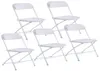 Nowe plastikowe krzesła składane na imprezę weselną Krzesło komercyjne białe gyq1755354