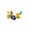 Brincos dangle Ranch Bee Cornflower pequeno colar de pulseira de folha de flor amarela