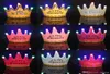 LED CROWN HAT COSPHIRCH COSPLAY King Princess Crown LED Happy Birthday Cap LeMinous LED Christmas Hat Hat Colorful Frearcling Headgear 9951624