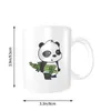 Muggar söt pandapersonalized mugpanda anpassad text po namn present kaffe rolig dag keramik
