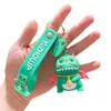 Dinosaur Silicone Doll Keychain Cartoon Metal Car Key Pendant Cute Bag Pendant Creative Keychain