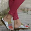 Casual schoenen Dames Sandalen Wedge Outdoor Soft Water Slippers Werken PU Comfortabele plat platform Open teen Beach