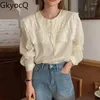 Blouses pour femmes gkyocq coréen chic en automne