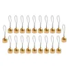 Dekorativa figurer 20pieces Mini Bell Doorbell Christmas Tree Decor mässing Bells Windchimes Craft for DIY