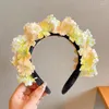 Haarklammern Braut Blumenstirnbänder Blume Frauen Girlanden Kranz für Hochzeit Dropship