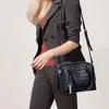 Bolsas de ombro para mulheres elegantes Bolsa de couro genuíno Escritório de luxo Padrão de crocodilo Covilhão CHELW TOTE FEMANHA Multi-camada feminina