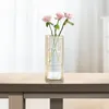 Vasen Blumen Vase Glassrohr mit Metallständer Rack Terrarium Pflanzenhalter Anordnung für Tischschlafzimmer Desktop