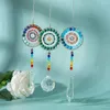 Decoratieve beeldjes Mandala Life Life Kroonluchter Suncatcher voor ramen hangen Fengshui Rainbow Chakra kralen groothandel