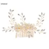 Clips de cheveux Girls Pearl Combage Fashion Bride Clip Hairpin For Women Wedding Jewelry Silver / Gold Color Tiaras Marriage Prom Cheppied