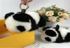 8 cm schattige echte echte fur panda beer tas charm sleutelhanger hanger Keyring Kids Toy2204594