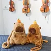 배낭 귀여운 capybara 플러시 배낭 카와이 인형 모피 가방 만화 어깨 가방 재미있는 어린이 미니 어깨 bagl2405