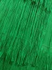 Scherma Green Fringe BodyCon Nappe per matita Donne in vita alta Guida Midi Lunghezza Midi Ladies Slim Jupe Saias Faldas