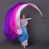 Escenario usar seda velo dance danza lanzada imitación imitación arcoiris de actuación de presentaciones ajustables para Tailandia/India/cadena árabe