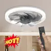 Ventilateur de plafond éclairage 3 lumières couleurs réglables décoratifs Smart Fanlight E27 Base de convertisseur pour les bureaux de la maison
