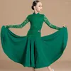 Stage Wear Children'S Latin Dance Competition Costumes Green Blue National Standard Ballroom Dresses Girls Modern Dancing XS7973