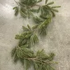 Dekorativa blommor 1,8 m Artificial Green Christmas Garland Wreath Xmas Home Party Decoration Pine Tree Rattan hängande prydnad för barn