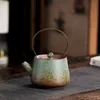Teaware conjunto de chá de chá de chá de cerâmica antigo eco de café e uma xícara de kettle de chaleira aquecida Coffeeware tuapoots gaiwan teeware teware samovar