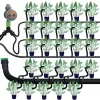 Dekoracje Kesla 50x przezroczysty gend strzałka 1/4 '' '4/7 mm wąż kroplowy emiter emiter oszczędzanie zraszacza Garden Micro irygacja szklarnia