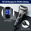 Travel Mens Shaver Mini Razor électrique pour hommes USB Rechargeable Rasage de barbe petite taille rasoir compact Razor Wet Dry Utilisation 240411