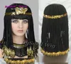 Acconciatura cleopatra capelli intrecciati parrucca egiziana geografia regina cosplay parrucca la grande egiziana vera cleopatra personalizzata sintetica wig1894192