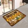 Carpets Sunflower Art Carpet Mat - Suitable For Living Room Floor Mats Bedroom Perfect Home Decoration