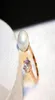 Sparkling Diamond Zirconia Bonge Pearl Rings Fashion Luxury Designer Open Ring for Women Girls Ajustável7521430