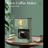 Amaste Drip Coffee Machine mit 25 Unzen Glaspopf Retro -Style -Hersteller wiederverwendbarer Filter Drei Braumodi 240423