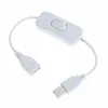 Nouveau câble USB ESCAM 28cm avec interrupteur ON / OFF Câble Extension Toggle pour lampe USB Ligne d'alimentation du ventilateur USB