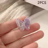 Hair Accessories 2PCS/Bag Cute Colorful Butterfly Clip Super Fairy Sweet Girl Feeling Bangs Broken Side