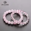 JD Natural Stone Pink Quartz Crystal Amethist Fluorite kralen armbanden Women Sweet Reiki Healing Energy Strand Bangles Sieraden 240423