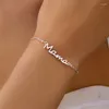 Link armbanden mama brief charme voor vrouwen meisjes mode roestvrijstalen ketens fijne juweliersfeest geschenken mam moederdag minnaar