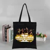 Shopping Bags Helldivers Custom Images Fashion Travel Canvas Tote Bag Original Design Grocery Pures Shopper