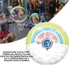 Bubble Machine Tragbare Regenbogen Bubble Machine Childrens Automatic Toy Machine Innen der Dusche Zeit Party Outdoor Hochzeitsfeier 240426