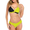 Women's Swimwear Sunflower Bathing Suits For Women Shorts Sexy Wrap Cutout Color Block Bikini High Cut Brazilian Swimsuit Tops Juniors