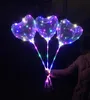 Party Decoratie Hartgeval LED Loge Bobo -ballon met 138 inch Tow Bar Valentine039S Day String Lights Ballonnen Color7465133