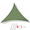 Triangular Shade Sail 3x3m para Camping ao ar livre Solshade como tela de chuva UV para grama de jardim adequada para uma variedade de cores 240419