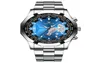 Fngeen Brand White Steel Quartz Mens Watches Crystal Glass Luminous Simple Watch Date 44mm Diameter Personlighet Stylish Man4794537