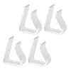 Bordduk 4 PCS -borddukar klipp transparenta klipp som säkrar utomhushållare Triangel Picknickklämm fixeringsklämmor Party Supplies