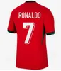 23 24 Portugues Portugal Ruben Ronaldo Jerseys Portugieser Joao Portugués Camisa de fútbol Men Kits Kits Kit de la Copa Mundial Portugals Tops Tailandia