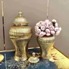 Vasen Handicraft Der Eingang Luxus Tank Vase Plated Style Gold Dekoration weich