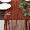 Table Cloth Bali Crepe Runner Tablecloth Wedding Decoration Pleated Cheesecloth Cover Festival Party Sheer Home