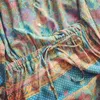 Boho Inspired Floral Print Raiper for Women Adjustable Tie à manches longues V-col Boho Boho Playswisho Femmes Holiday Summer Playswisks 240416