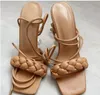 2022 NIEUW Design Girls Fashion Summer Dunne Heel Sandals vrouwen Big Size 42 40 Beige Riem Seksy Hoge Heels Shoe Square Toe Lady OutTo7411515