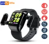 S300 Smart Watch Men Earbuds con auricolari Bluetooth Smartwatch Music Sports per esercizio La corsa due in uno per Android iOS2632088
