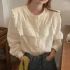 Blouses pour femmes gkyocq coréen chic en automne