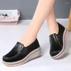 Chaussures décontractées Moccasins Femme 2024 Véritable gant en cuir plat doux modes d'été enceintes enceintes