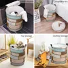 Sac à linge Vintage Old Woodboard American Countryside Farm Foltable Basket Dirty Kid's Toy's Organispteur imperméable Paniers de rangement imperméables