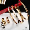 projektant bransoletki projektant bransoletki projektant dla kobiety luksusowe biżuterię marka Bransle Bangle 18K Gold Titanium Steel Diamond for Women Men Silver Bracelets